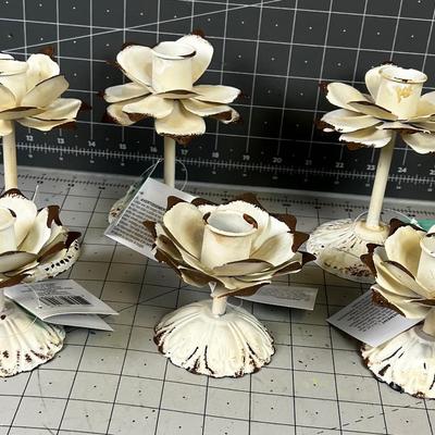 Metal Candle Sticks (6) 