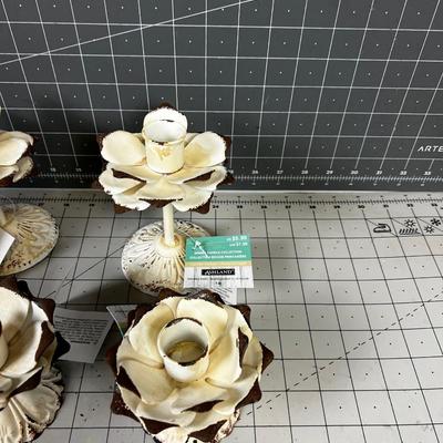 Metal Candle Sticks (6) 