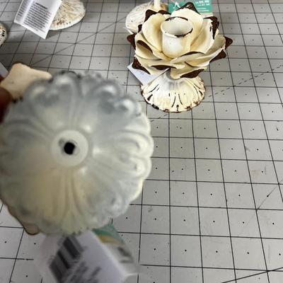 Metal Candle Sticks (6) 