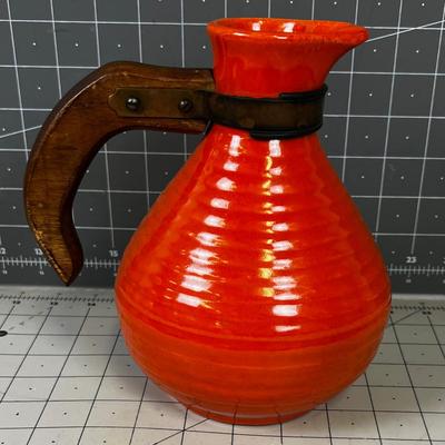 Orange Bauer Coffee Pot
