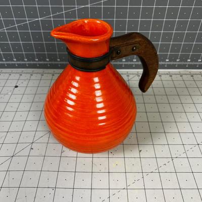 Orange Bauer Coffee Pot