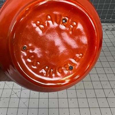 Orange Bauer Coffee Pot