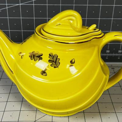 Yellow Hall Tea Pot 