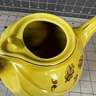Yellow Hall Tea Pot 