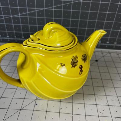 Yellow Hall Tea Pot 