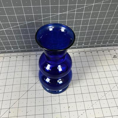 Blue Glass Vase Cobalt Color