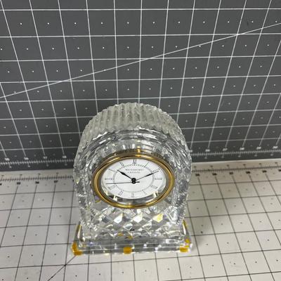 Waterford  Irish Cut Crystal Mantel Clock