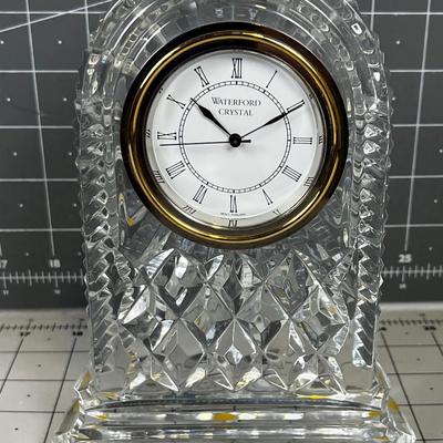 Waterford  Irish Cut Crystal Mantel Clock