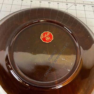 Ardalt Italy Glass Gilded Dish Battle of Legnanocassioli