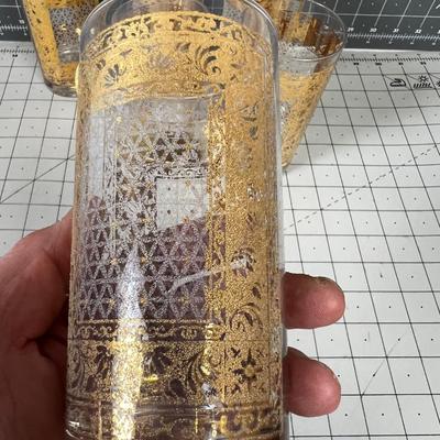 Pasinski 22k Gold Casmir High-Ball Glasses