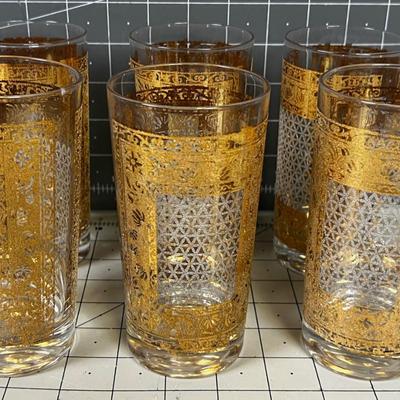 Pasinski 22k Gold Casmir High-Ball Glasses
