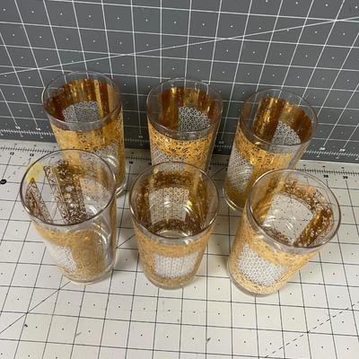 Pasinski 22k Gold Casmir High-Ball Glasses