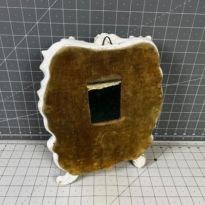 Antique Dresden Cherub Putti Mirror