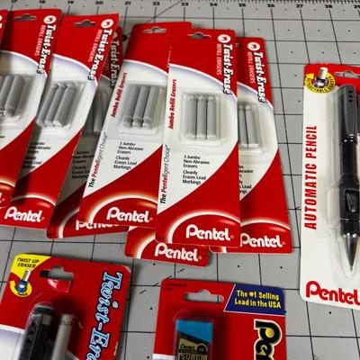Pentel Lead and Erasers NEW in Package