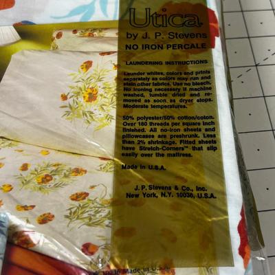 Vintage UTICA Flat Sheet Full Sheet NEW 
