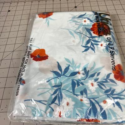 Vintage UTICA Flat Sheet Full Sheet NEW 