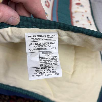 2 Hand Crafted Quilt Noah's Ark and  Rocking Horse 