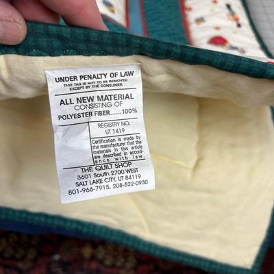 2 Hand Crafted Quilt Noah's Ark and  Rocking Horse 