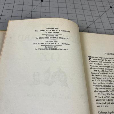 1944 Edition of the Wizard of OZ 