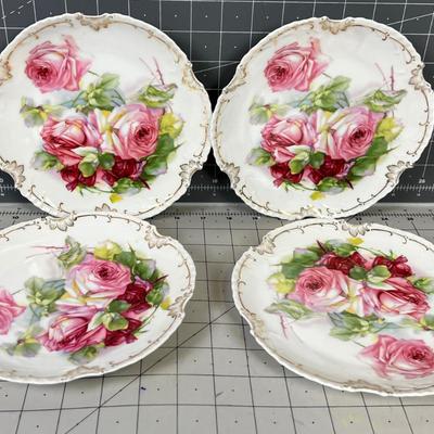 4 Bavaria Dessert Plate ROSES 