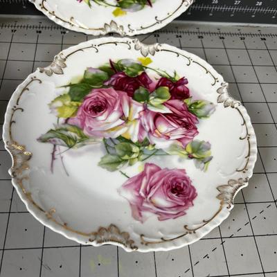 4 Bavaria Dessert Plate ROSES 