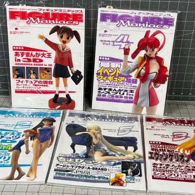 5 JAPANESE Figure Maniacs Magazines COLLECTOR