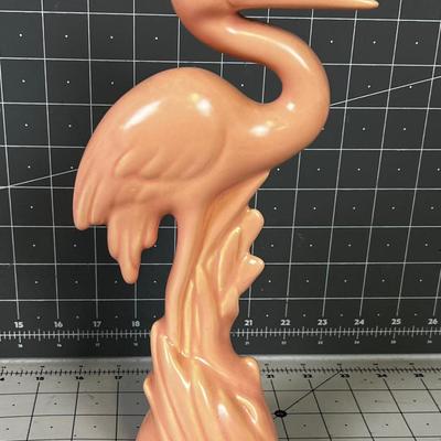 Pink Stork Figurine