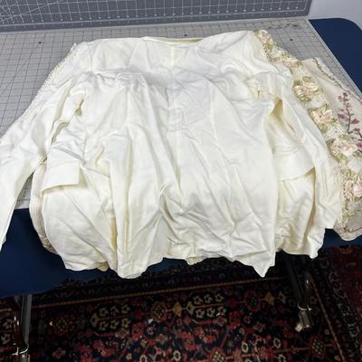 2 Ribbon Embellished Knit Vests && Jacket 