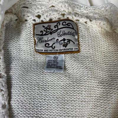 2 Ribbon Embellished Knit Vests && Jacket 