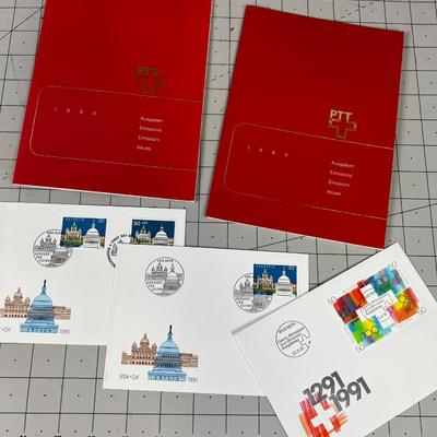 1998 &1999 SWISS Stamp Collection Books 