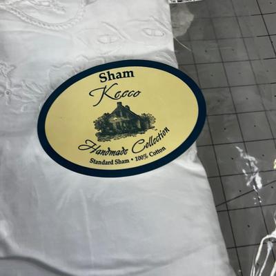 5 Various Styles of White Lace Shams 