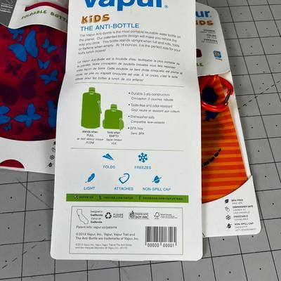   Vapur (3) New Kids Water Bottles 