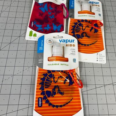   Vapur (3) New Kids Water Bottles 