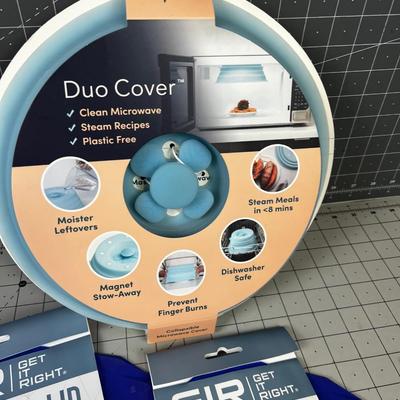 GRI Universal Lids for Everything. Platinum Grade Silicone & Microwave Steamer made from silicone 