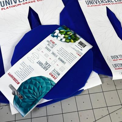 GRI Universal Lids for Everything. Platinum Grade Silicone & Microwave Steamer made from silicone 