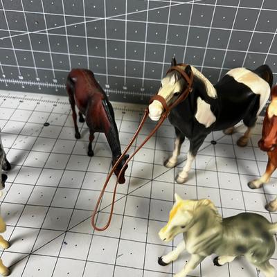 Grouping of Plastic Horses