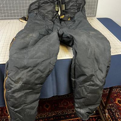 VINTAGE  Snow  Bibs Navy 