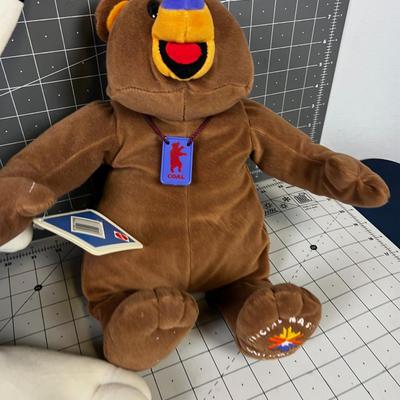 Olympic Stuffies; Copper, Coal & Powder Official Mascot of the 2002 Salt Lake Olympic Games. 