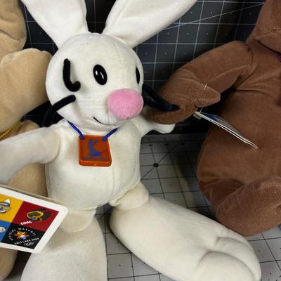 Olympic Stuffies; Copper, Coal & Powder Official Mascot of the 2002 Salt Lake Olympic Games. 