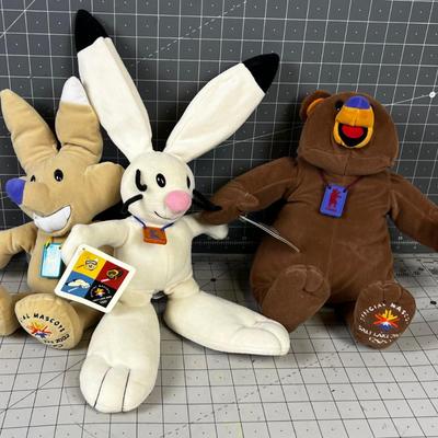 Olympic Stuffies; Copper, Coal & Powder Official Mascot of the 2002 Salt Lake Olympic Games. 