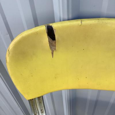 327 Vintage Yellow COSCO Step Stool Chair