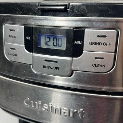 Cuisinart Automatic Grind and Brew Coffeemaker Black Stainless