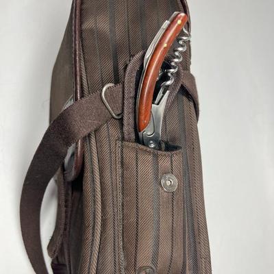 Picnic at Ascot Insulated 2 Bottle Wine Tote Travel Bag Shoulder Strap with Corkscrew