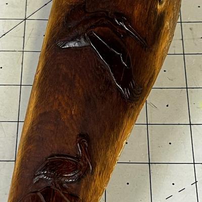 Hand Carved Driftwood Pelicans by Bill Snail 1976 