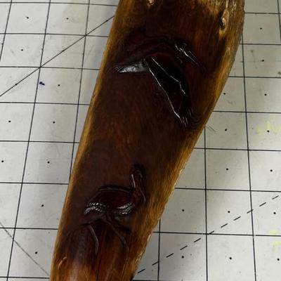 Hand Carved Driftwood Pelicans by Bill Snail 1976 