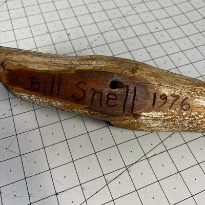 Hand Carved Driftwood Pelicans by Bill Snail 1976 