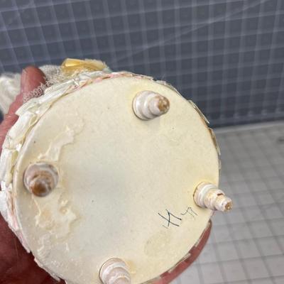 Vintage Cake Topper, Bride & Groom Chalkware 