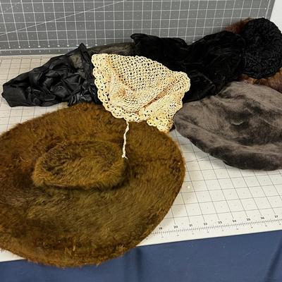 Collection of  Antique  Hats  