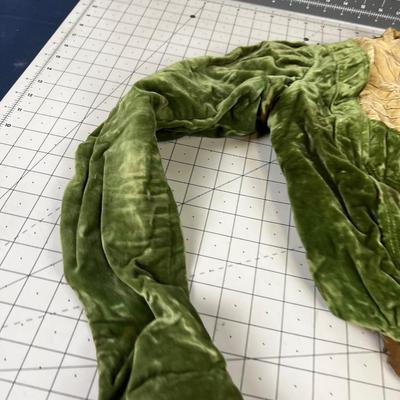 Victorian Era Top GREEN Velvet Cotton Lining.