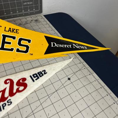 Bees  & St. Louis Cardinals world Series Pennants - Many